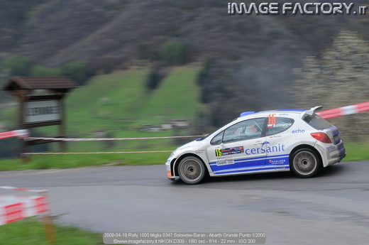 2008-04-19 Rally 1000 Miglia 0347 Solowow-Baran - Abarth Grande Punto S2000